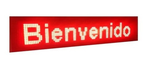 Cartel Led Programable 100 X 20 Cm Info Pasante Multi Efect