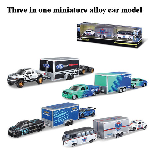 Miniatura 3 Em 1 De Car Metal Model 1/64 [u] Ofr