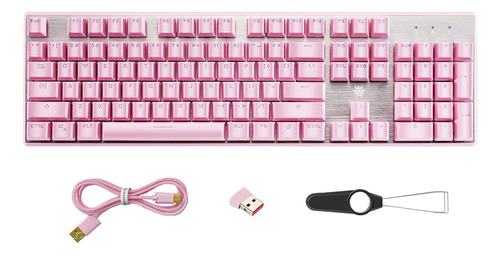 Teclado Mecánico Inalámbrico Hexgears/rosa