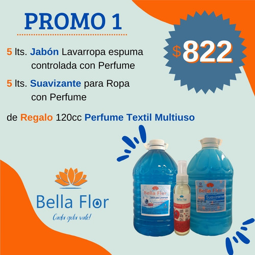 Imagen 2 de 3 de 5 Lt Jabón Lavarropa E/c + 5 Lt Suavizante + 120cc Perfume