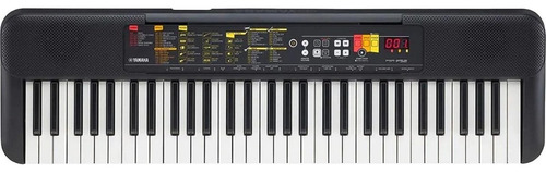 Kit Teclado Musical Yamaha Psr-f52 + Bag Viasom C5s C/ Alça Cor Cinza-escuro 110v/220v