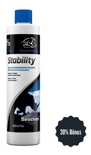 Imagem 1 de 1 de Seachem Stability 325ml Condiciona Água Acelerador Biológico