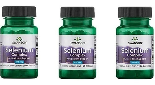  Selenio Selenium Swanson 200mcg 90caps Pack 3x Envio