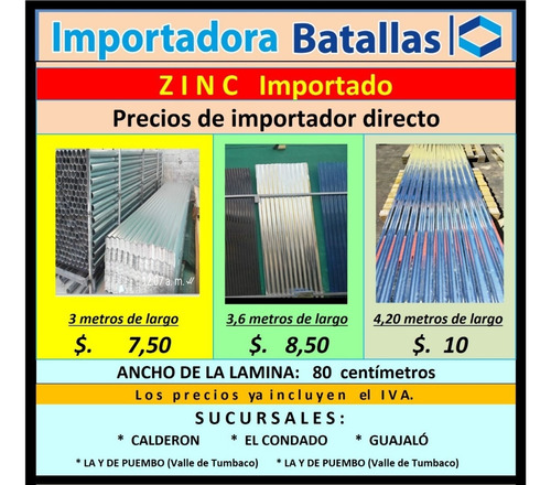 Imagen 6 de 10 de Zinc Policarbon Pvc Teja Metalica Kubilosa Cable De Acero R1