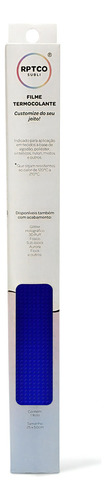 Filme Termocolante Rptco Subli Perfurado Azul Royal 25x50cm