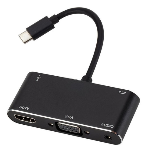 Adaptador 4k, Cable Convertidor A Vga, Puertos Múltiples