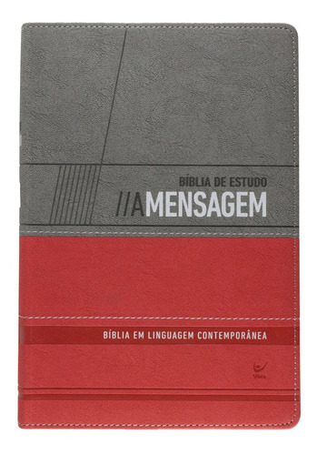 Bíblia de Estudo A Mensagem: Mensagem, de Eugene Peterson. Editora Vida, capa mole em português, 2017