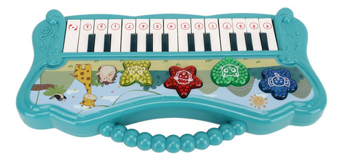 Teclado Y Piano Portátil De Música Verde Para Niños, Mini Di