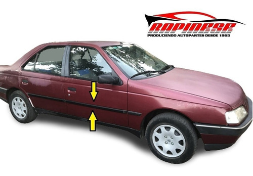 Moldura Lateral Peugeot 405 1993 Bagueta Puerta Del Derec