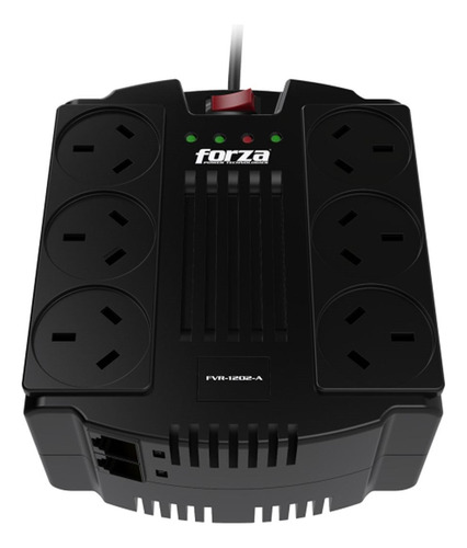 Estabilizador Forza Fvr-1202a 1200va/600w 6 Iram Rj45-220v