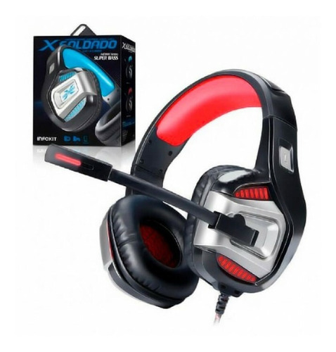 Imagem 3 de 3 de Headset Gamer Surround 7.1 Exbom - Gh-x1800 Vermelho