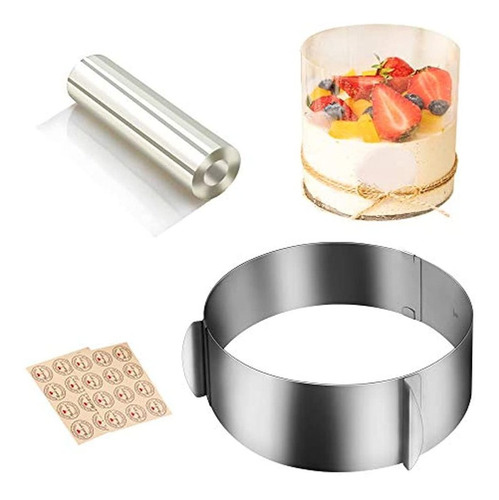 Anillo De Molde Para Pasteles Cyimi De Acero Inoxidable Ajus