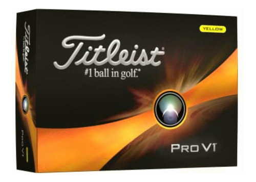 Titleist Pro V1, Pelota De Golf Adultos Unisex, Amarillo