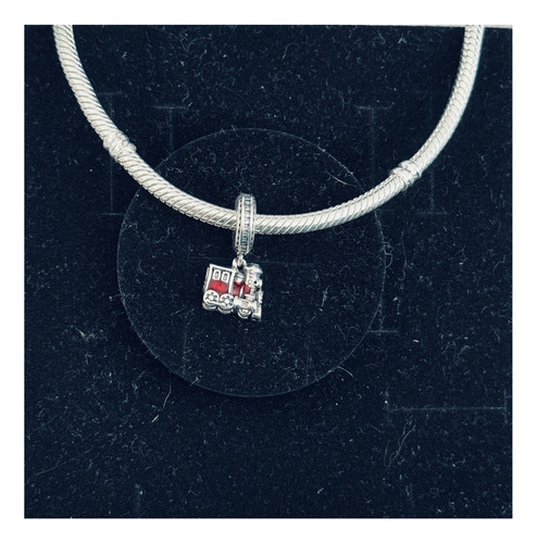 Dije Charm Tren Rojo Micky Mouse Raton Mickey Plata Disney+ Único
