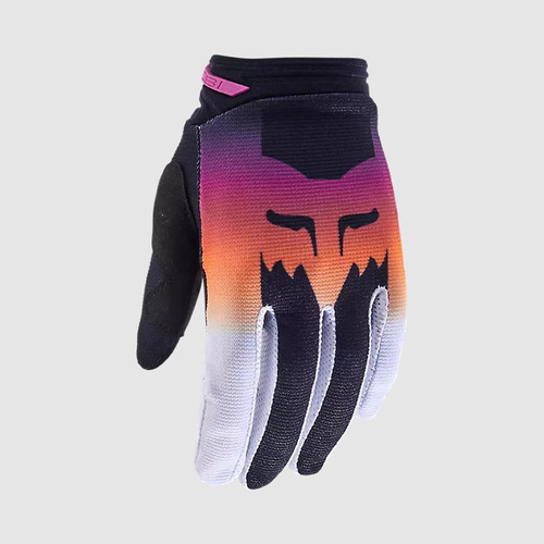 Guantes Moto Mujer 180 Flora Rosado Fox Talla S