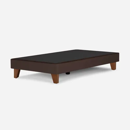 Base Cama Europea Rosen 1,5 Plazas 105 X 200 Cm Chocolate