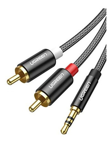 Ugreen Cable De 0.138 in A 2 Rca De Nailon Trenzado De Audio