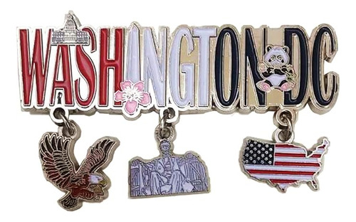 Washington C Iman Para Refrigerador Con 3 Dijes La Capital L