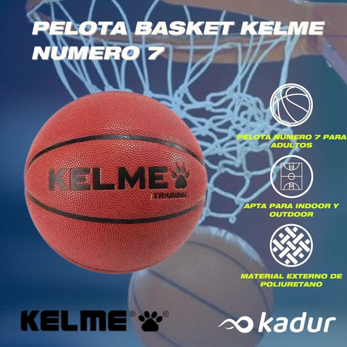 Pelota Kelme Basquet Entrenamiento N°7 Butilo Balon