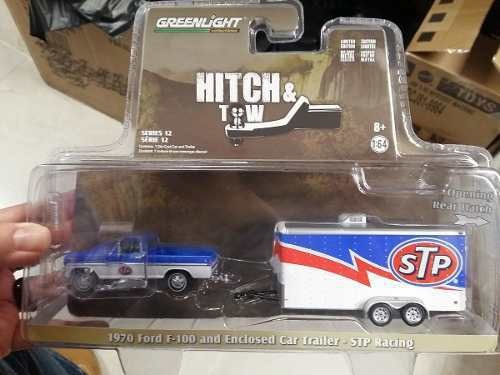 Greenlight Hitch & Tow 1970 Ford F-100 And Trailer Stp