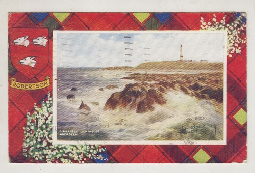 1953 Postal Vista Faro Girdle Ness Aberdeen Escocia Vintage