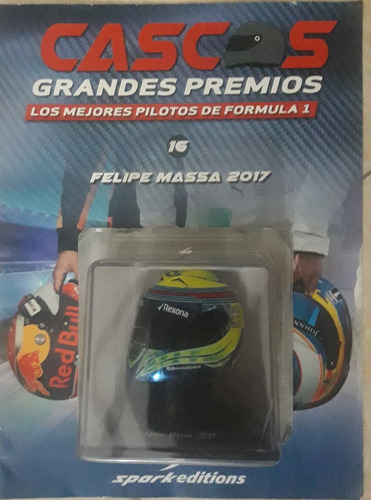Casco En Escala Fórmula 1 De Felipe Masa 2017.