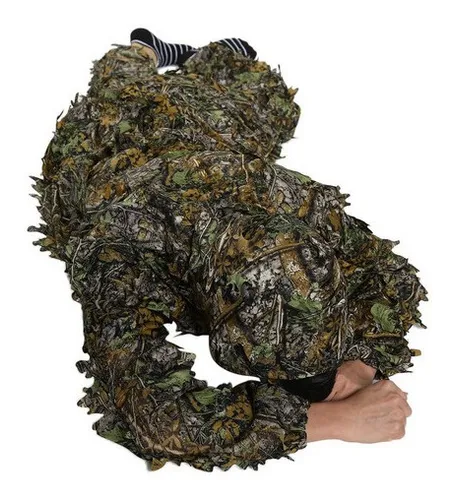 Ropa De Caza Camuflada De Hojas 3d, 1 Conjunto
