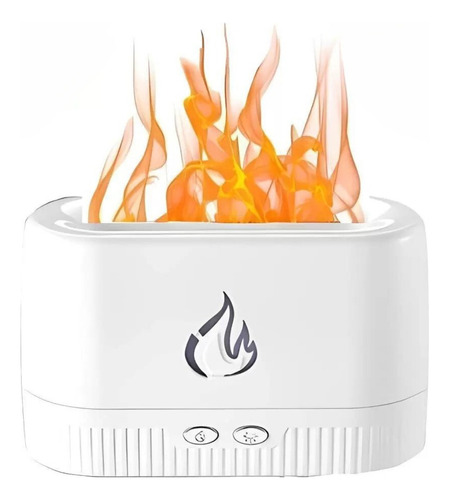 Difusor Umidificador Lareira Chama 3d Névoa Aromaterapia Led