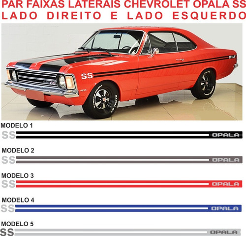 Acessorios Adesivo Chevrolet Opala Ss  73 74 75 76 77 78 Par