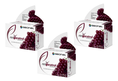 Suplemento En Comprimidos Geonat Resveratrol En Caja X3