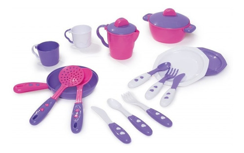 Kit De Cocina En Caja Rosa Calesita Envio Casa Valente