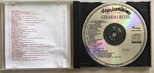 Gerardo Reyes Cd 24 Exitos Rancheros (Usado)