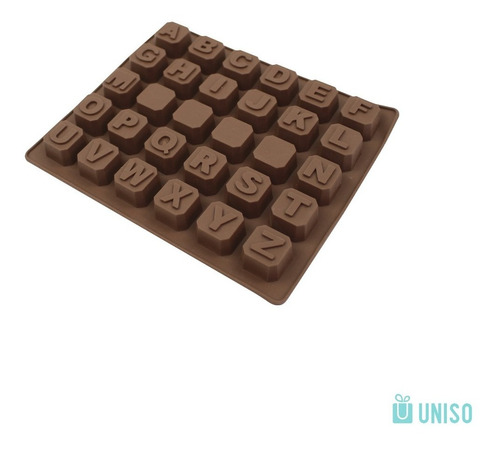 Imagem 1 de 1 de Forma Silicone Para Chocolate Letras Tablet