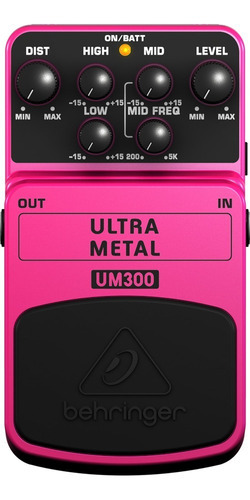 Pedal Behringer Ultra Metal Um300 Color Violet