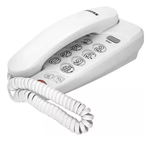 Telefono De Mesa Zapatilla Blanco Negro Leboss Formato 