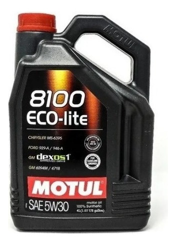 Aceite Motul 8100 Eco-lite Dexos 1 5w30 X 4 Litros Gm Nissan