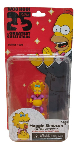 Figura Maggie De Los Simpsons Woo Hoo 25 Aniversary Serie 2