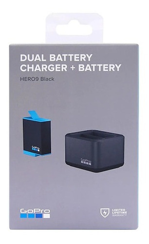 Imagen 4 de 5 de Cargador Doble Bateria Gopro Hero 9/10 Black + Bateria