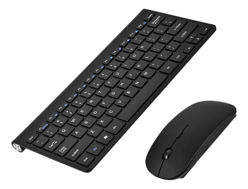 Kit Delgado De Teclado Y Mouse Inalámbricos De 2 4 Ghz Para