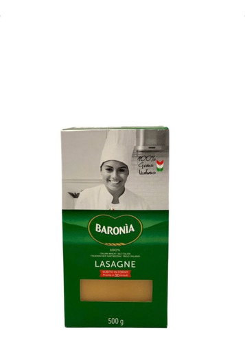 Lasagne Pasta Italiana Baronia 500 G 