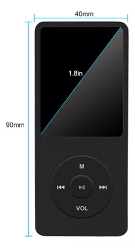 Reproductor de MP3, reproductor de música MP3 de 64 GB con Bluetooth,  reproductor de música digital portátil de 1.8 pulgadas con grabación de  voz, FM