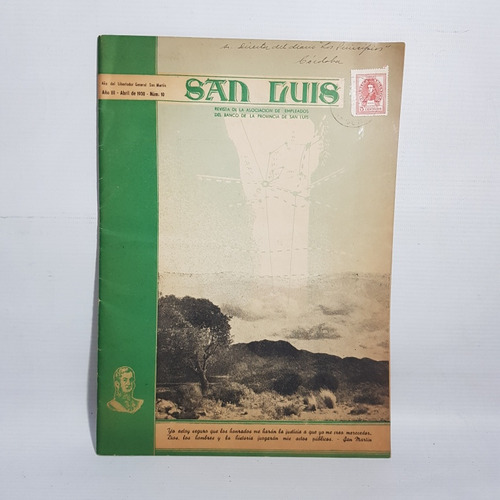 Antigua Revista San Luis Asoc Bancaria 1950 Sanmar Mag 61952