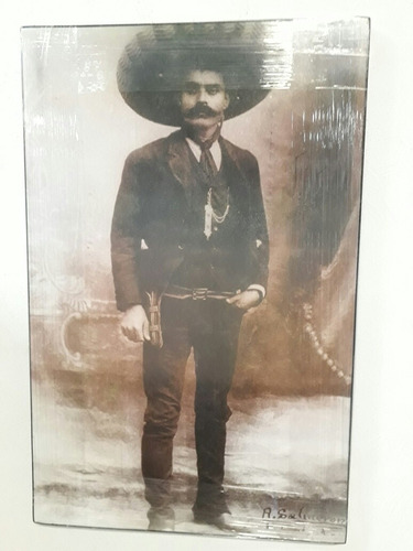 Cuadro Decorativo Emiliano Zapata Revolucion 85x55 #13