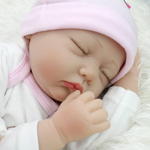 Imagen 3 de 6 de Muñeca Bebe Realista Reborn Tamaño 55cm Con Ropa Y Peluche