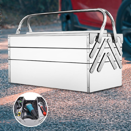 Caja De Almacenamiento De Acero Inoxidable 460 Mm Capas