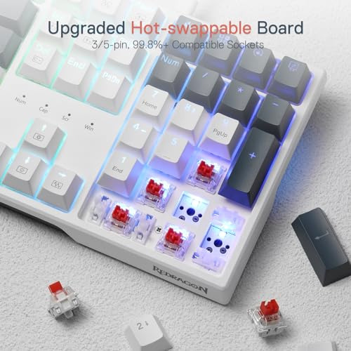 Teclado Mecánico Redragon K668 Rgb - 104 Teclas + 4 Teclas R