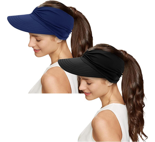 Sombrero Con Visera Para Mujer, Cola De Caballo, Deportes, P