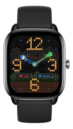 Reloj inteligente Amazfit Gts 4 Mini Midnight Black Global, color de la carcasa: negro, color de la correa: negro