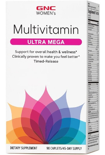 Multivitamínico Ultra Mega Gnc 90 Comprimidos