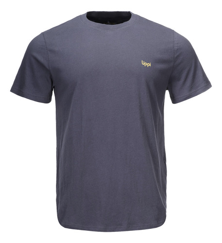 Polera Hombre Lippi Hikers Uv-stop T-shirt Azul Piedra